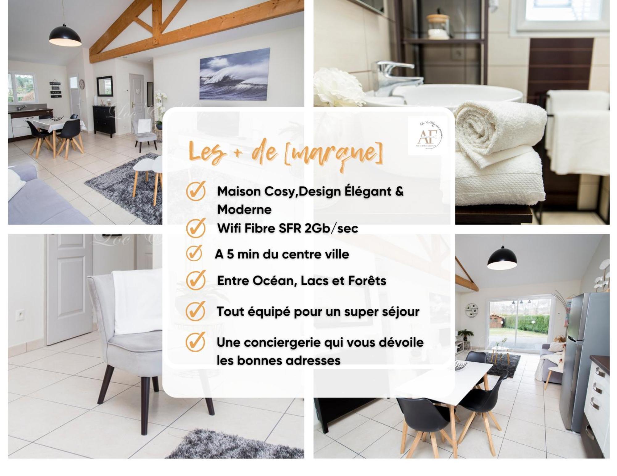 Ravissante Maison Cosy 4* Biscarrosse Proche Lac 외부 사진